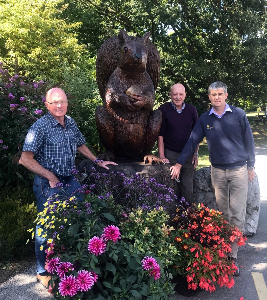 Mawson is settled into his new home at the entrance to Silverdale Holiday Park by business owner Michael Holgate