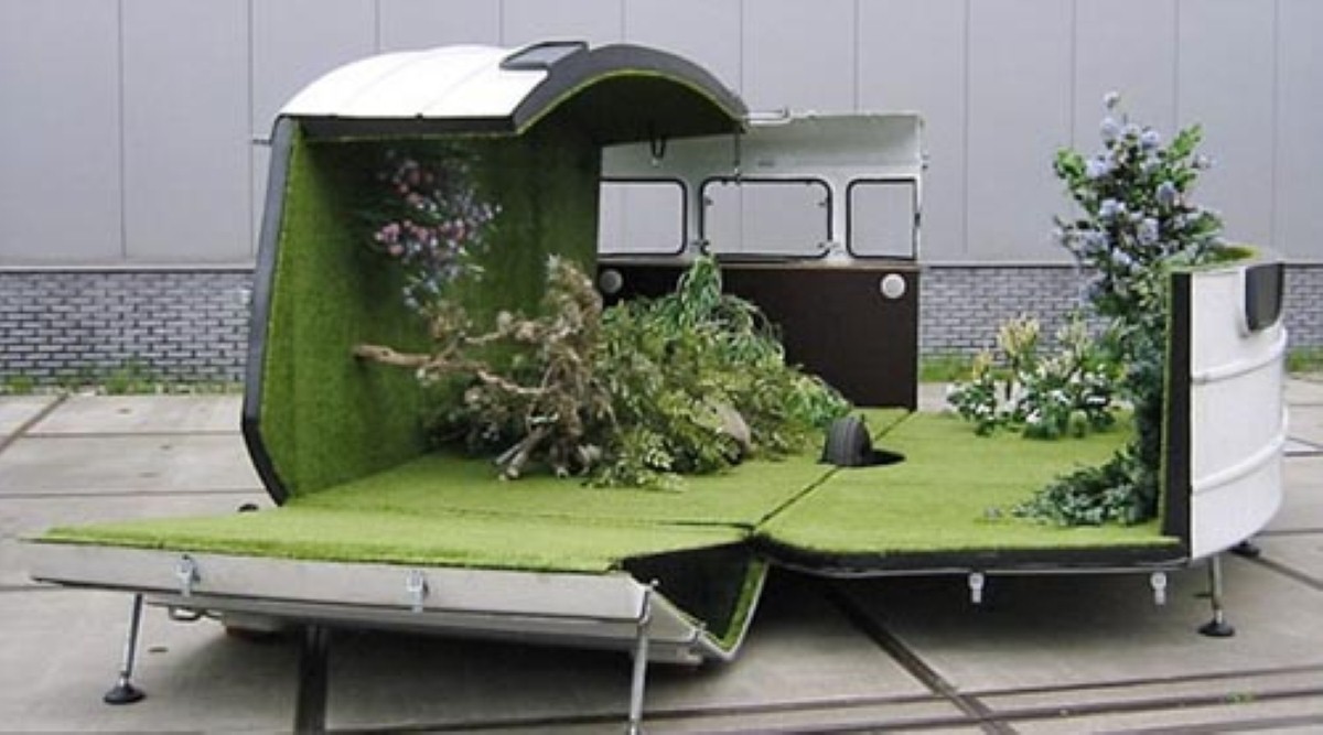 Трейлер garden. Трейлер сад. 76139 Creation Caravan. Dani Karavan mobile Garden.