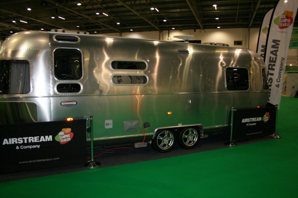 The Airstream stand has proven popular at the London Caravan Show