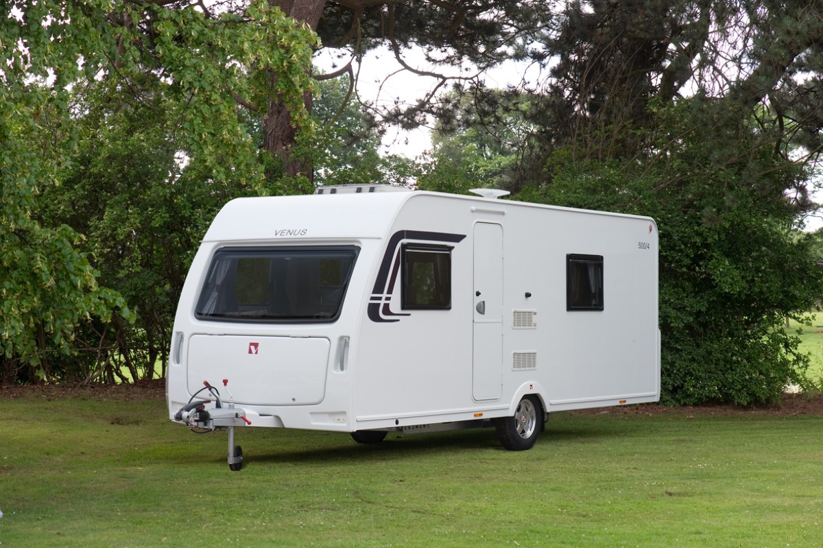 The lightweight Venus Caravans range proved a hit at the Excel