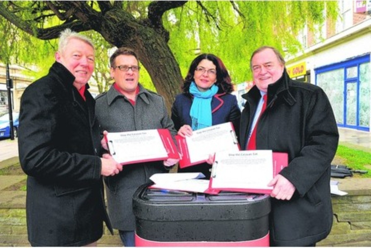 From left, Alan Johnson MP, Karl Turner MP, Diana Johnson MP and Lord John Prescott