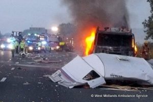 Caravans can come off very badly from road collisions