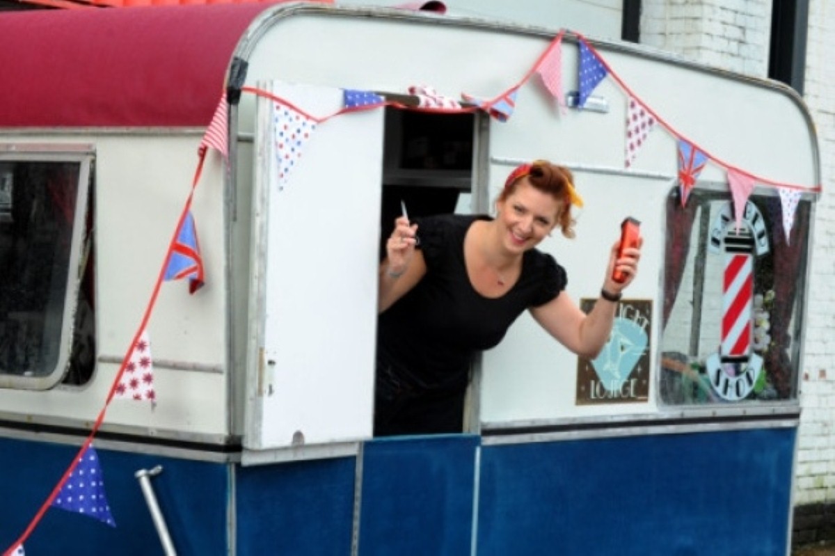 Sarah Astbury has opened up a salon in a caravan