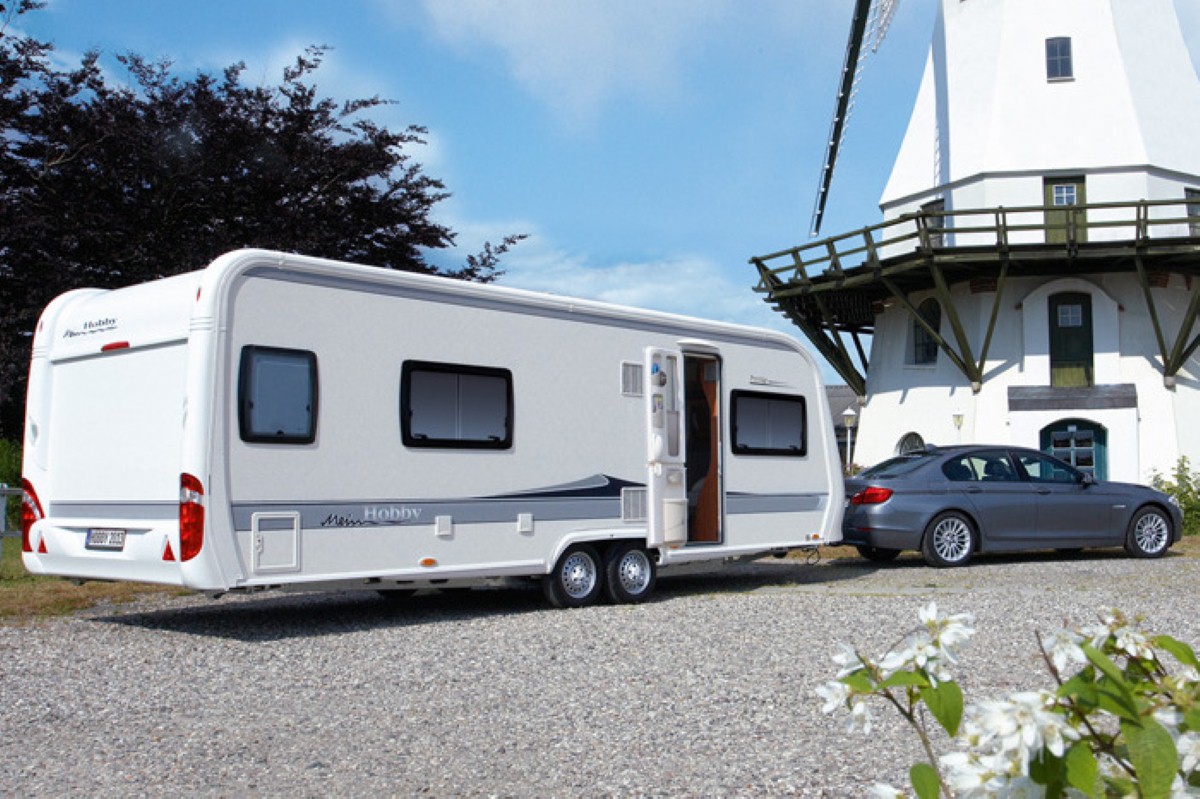 Hobby Prestige caravan stolen from Wrexham home