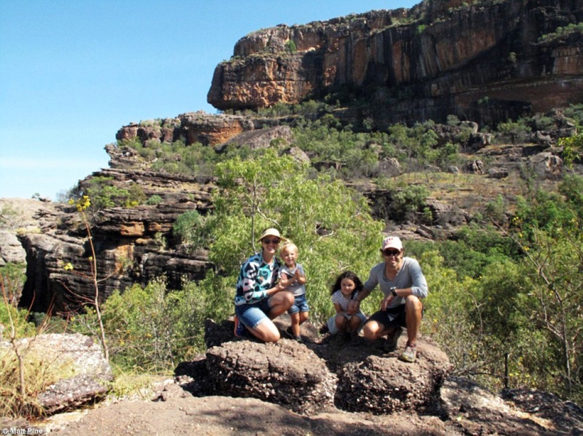 The Pine family enjoying the Northern Territory