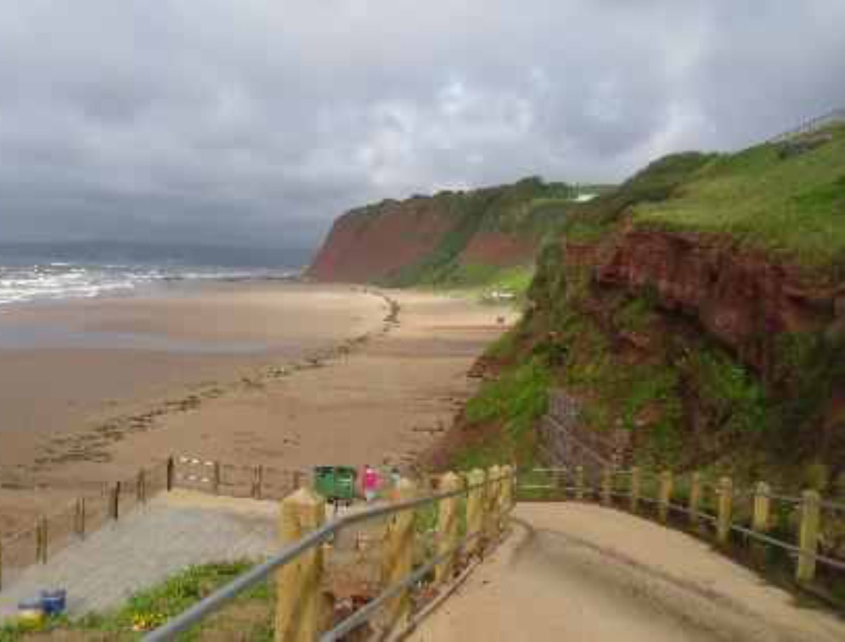 Sandy Bay's Devon Cliffs Holiday Park features within an area of outstanding beauty