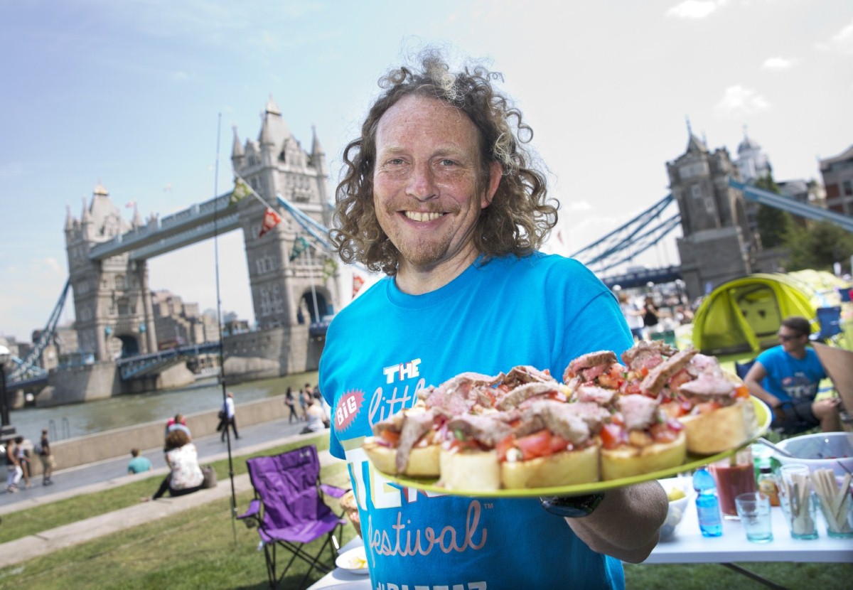 TV Chef, Martin Dorey (pictured), treated visitors to a delicious BBQ breakfast