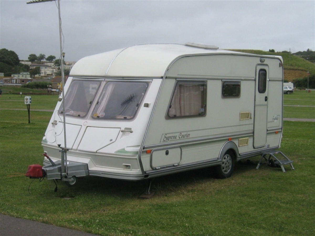 The caravan stolen was a 14-year old Abi Jubilee Courier (pictured)