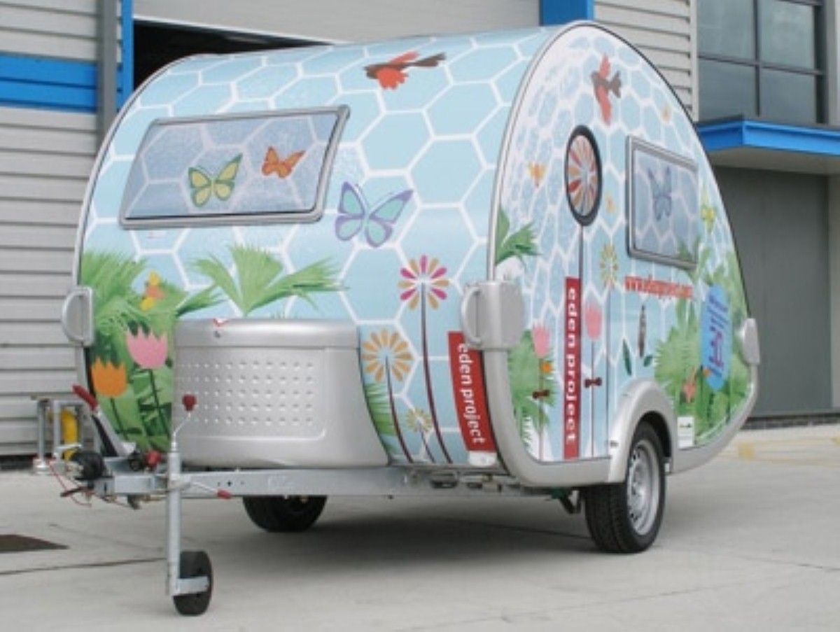 Tab Caravans can be ordered in a range of colours including graphics packs (pictured)