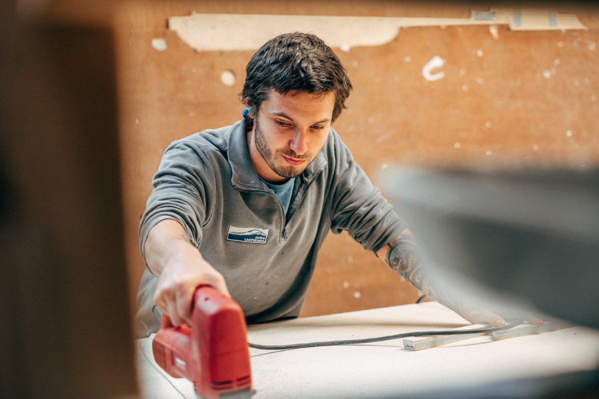 Jerba Campervans' apprentice Gareth