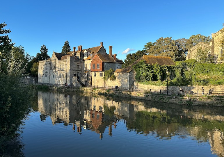 A view of the Archbishop's Palace from the river