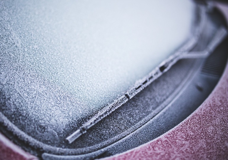 Icy windscreen